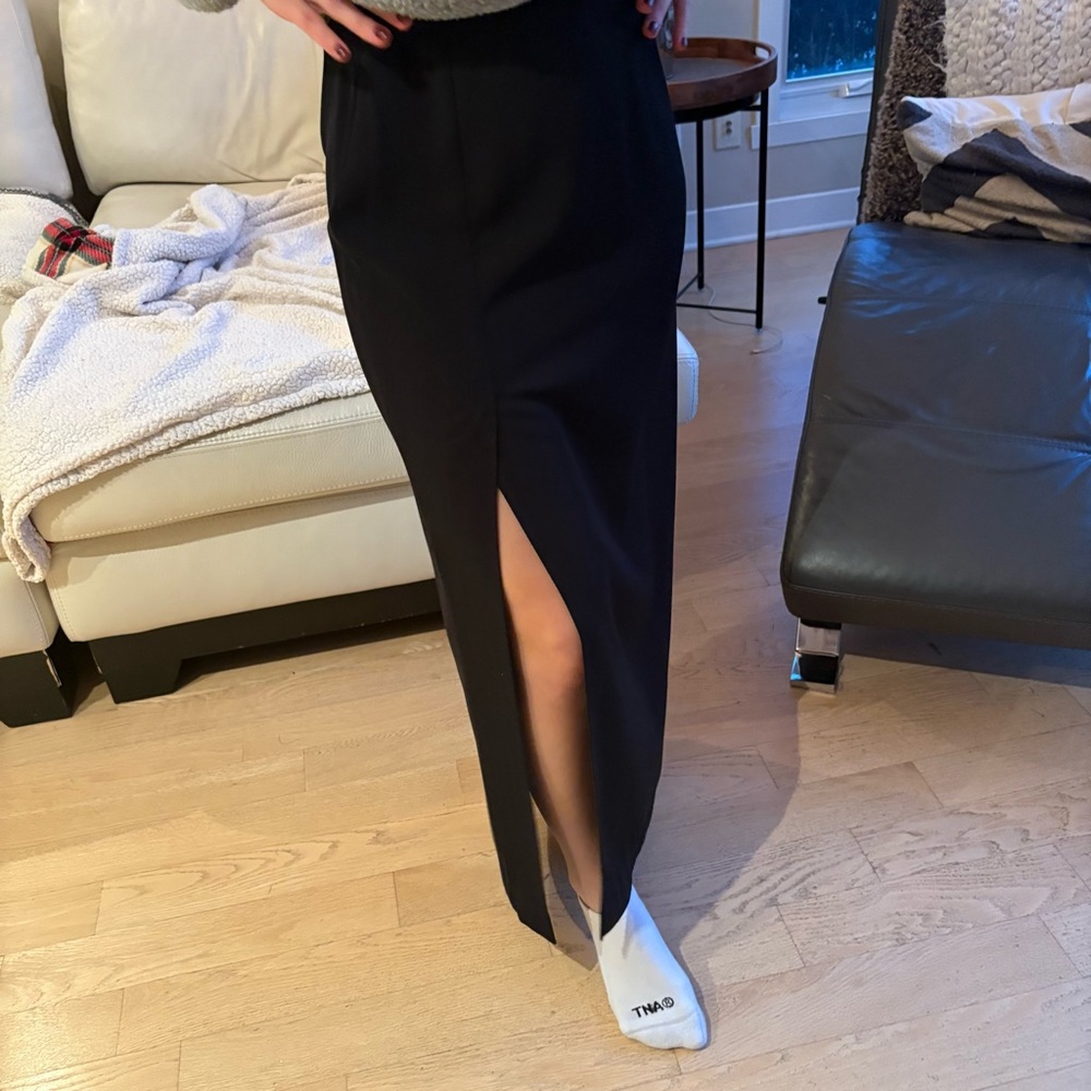 Jacob Black Pencil Skirt with Slit